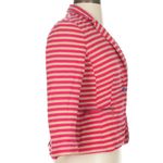 ZARA TRF Collection Pink Cream Tan Stripe Blazer Jacket Size Small Bloggers Fav Photo 3