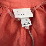 A New Day Women's Orange Linen Long Sleeve Tie-Front Top - Size XS - NWT Photo 1