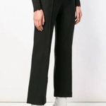 Theory Cardinal Trouser Canton Bistretch Black Dress Pants Front Seam Size 6 Photo 0