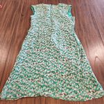 Moulinette Soeurs  Short Sleeve Silk Tulip Floral Print Faux Wrap Mini Dress 12 Photo 2