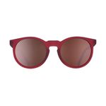 Goodr "I'm Wearing Burgundy?" Sunglasses Matte Burgundy Round Lens UV Protection Red Photo 6