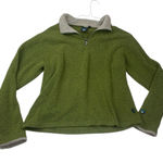 Kuhl  size large 1/4 zip alpaca fleece Olive Green Women's Sweater Photo 0