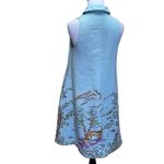 DKNY Donna Karen Blue Linen Sleeveless Dress Size 2 Photo 4