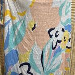 Rachel Zoe Abstract Floral Print Multicolored 100% Linen Tank Top Size XL NWT Photo 3