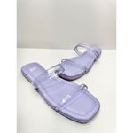 BP Nordstrom  Viola Lilac Braided Flat Slide Sandals‎ Size 6 Square Open Toe Photo 2