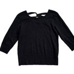 Cable & Gauge Black Crisscross Back Sweater Large Photo 6