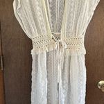 House Of Harlow 1960 Cream Sheer Lace Crochet Cardigan Duster Cover Up One Size Size undefined Photo 3