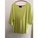 Antthony Lime Green Draped Back Top Batwing Sleeves Loose Fit L Size L Photo 2