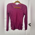 Athleta  Wick It Good Lace Back Long Sleeve Running Hiking Shirt Photo 1