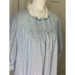 Vintage Lynn Blue Floral Lace Collar Moo Moo Dress Photo 8