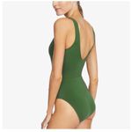 Robin Piccone Ava Sage Green V-Neck Wrap One Piece Swimsuit Size 2 Photo 3