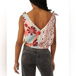 Free People NWT  Tied To You Tank Top Tropical Combo Print Size Small Photo 5