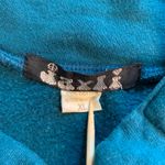 Teal Boho Nepal Tunic Top XL Long Sleeve Embroidered Button‎ Neck Casual Comfy Blue Photo 3