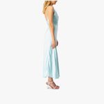 Bardot  Satin Midi Dress Cinderella Blue NWT Size Large NWT Photo 3
