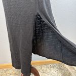 ATM Womens Short Sleeve Crew Tee Maxi Dress L Large Black Cotton Jersey Photo 5