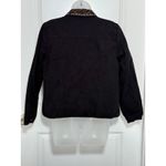 Laura Ashley  Black Denim Jacket Western Embellished Collar Womens Medium M Denim Photo 7