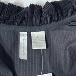 Twiggy Black Corduroy Motorcycle Ruffle Neck Front Jacket Size L Size L Photo 10