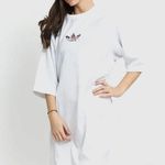 adidas Originals white logo string Tee Dress Photo 2