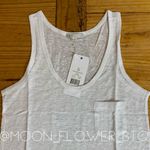 ONIA Slub Knit Linen Pocket Tank Top Photo 3