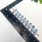 Silver and Aquamarine Glam Bracelet New Blue Photo 6