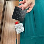 Mac Duggal IEENA FOR  Beaded Cap Sleeve Bateau Column Dress In Emerald Green Photo 5