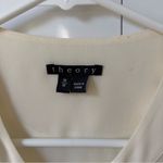 Theory  Silk Sleeveless Blouse in Cream Photo 3