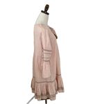 Roller Rabbit  Maricruz Cross Stitch‎ Embroidered Shift Dress Light Pink Sz Small Photo 1