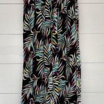 Vintage Rainforest Cafe Women’s Large Tropical Wide Leg Pull on Pants Stretchy Photo 0