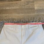 Old Navy NWOT  pinstripe stretch cotton wide leg cropped jeans pants 12 Photo 5