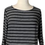 cj banks Shift Dress 3/4 Sleeves Pullover Stripes Stretch Women’s Size 1X Plus Photo 4
