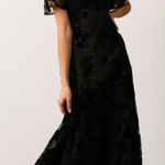 Baltic Born NWT  Mera Velvet Midi Dress in Black Photo 0
