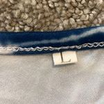 Blue and White Tie Dye Spaghetti Strap Romper Size L Photo 5