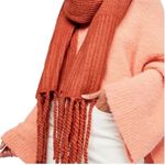 Free People  Vibrant Orange Knit Accessory Photo 1