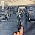 MOTHER Denim The Looker Ankle Fray in Groovin Raw Hem Skinny Jeans 25 Stretch Photo 2