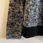 Eileen Fisher Sweater Heathered Black Melange Linen Twist Pullover Knit XL EUC Photo 7