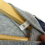 Textile Rebels Top Women M Gray Knit Cashmere Blend Silk Floral Print Italy Y2K Size M Photo 7