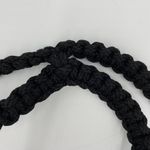 Thick Woven Hobo Slouchy Purse Handbag Artisan Bag Black Lined Unbranded Photo 3