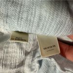 Anthropologie Lace Crochet Trim Blue White Cropped Tank Top Size medium Photo 8