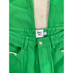 Princess Polly NWOT  High Waist Vibrant Green Classic Denim Pants 6 Photo 5