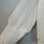 Maje MWT  Plumeti Cropped White Wrap Ruffle V-neck Wrap Blouse Size 2 NEW Photo 9