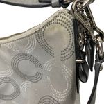 Coach Handbag Crossbody Silver Signature C Photo 2