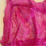 Victoria's Secret VICTORIA’S SECRET Hot Pink Magenta Lace Slip Nighty Dress‎ Negligee Medium NWOT Photo 10