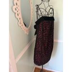 Vtg dress size 10 burnout velvet whimsigoth dark romantic vamp Red Black Hoco Photo 3