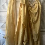 Yellow Striped Women's Jumpsuit Size L Photo 7