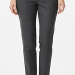 Talbots  Gray Houndstooth Chatham Ankle Pants 16‎ Plus Side Zip Cotton Blend Photo 0