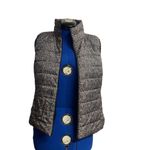 Rafaella  Women’s Puffer Vest Size Large Gray‎ Pockets Turtleneck Zipper Front Photo 1