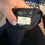 Agnes B. Paris Vintage Charcoal Wool Pencil Skirt Gray Size 4 Photo 2