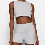 SKIMS New  Boyfriend Loose Boxer Size Medium Light Heather Grey Photo 0