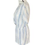 Urban Outfitters NWT Out From Under Blue White Striped Cotton Coverup Romper M Photo 3