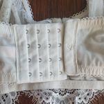 Victoria's Secret  White Floral Lace Bridal Wedding Dream Angel Pushup Bra 34D Photo 3